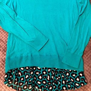 Michael Kors Faux Layered Shirt Sweater Combo